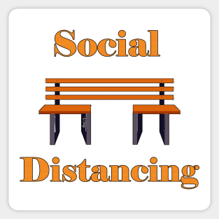 Social Distancing Sticker